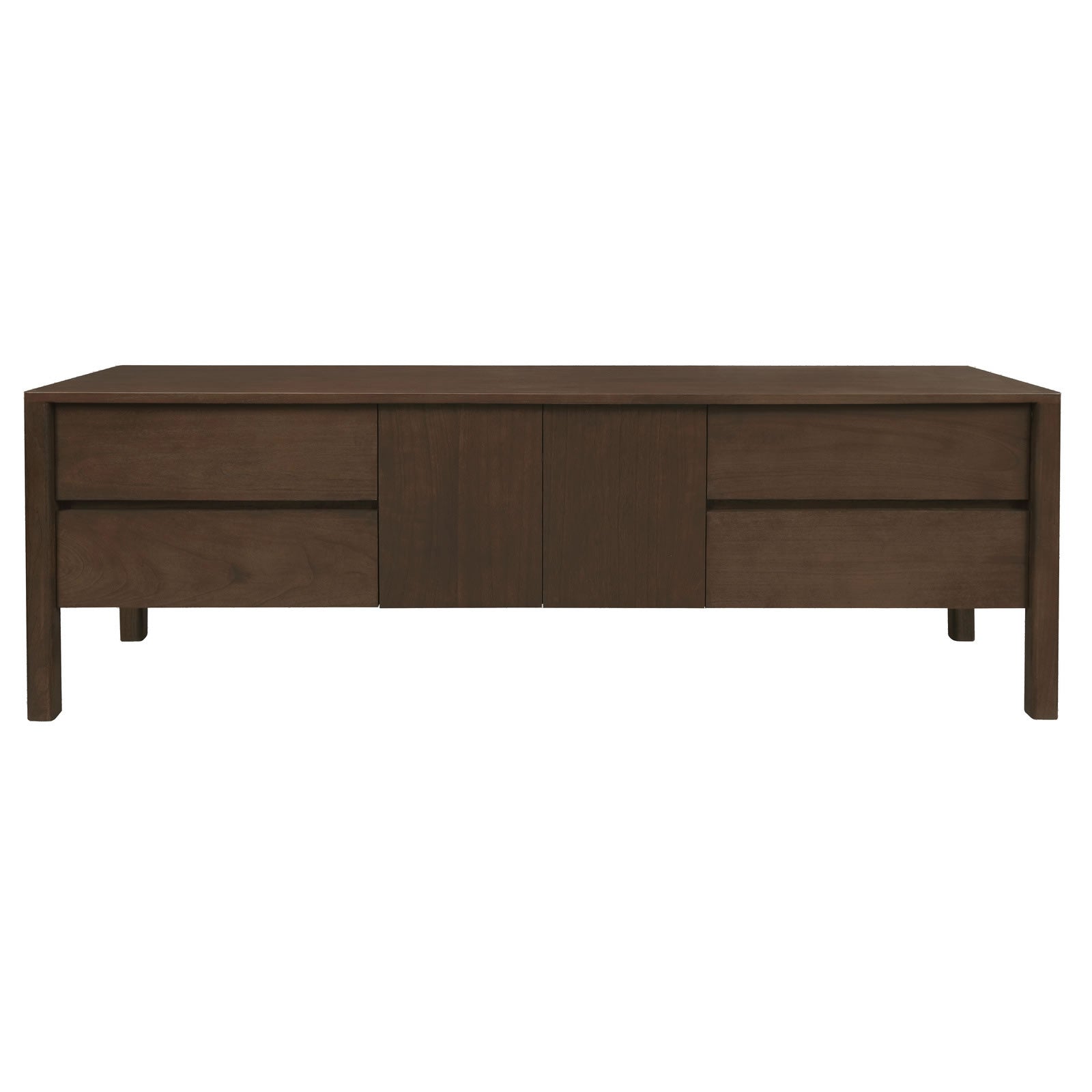 Adelle 2 Door 4 Drawer Entertainment Unit - Walnut
