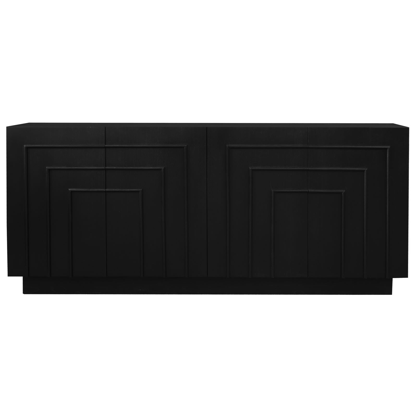 Apollo 4 Drawer Buffet - Black