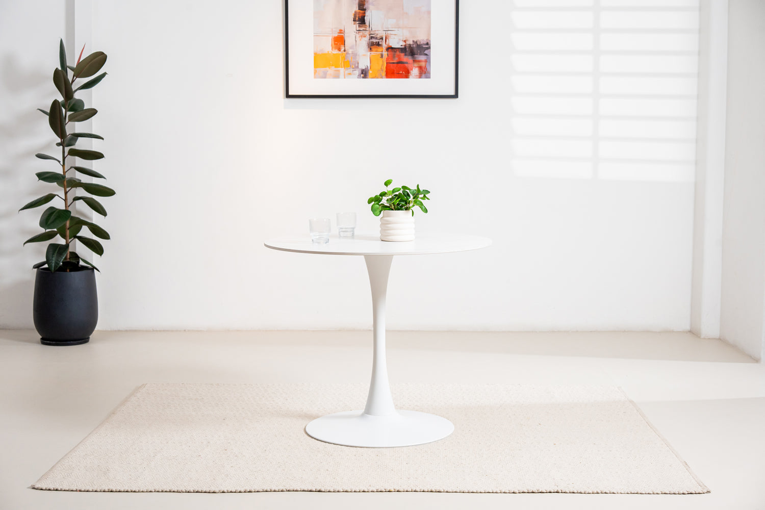 Scandi Dining Table Small - Snow White