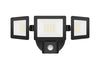Security S/M 30W LED Tri 3K/4K/6.5K 3000 Lm IP65 Black W/Sensor