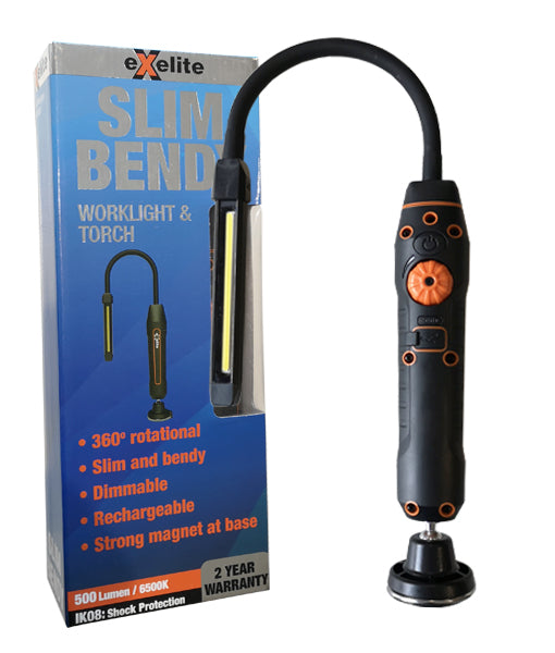 LED Work Light Dimmable 5W (500Lm) & Torch 2W (140Lm) Ik08