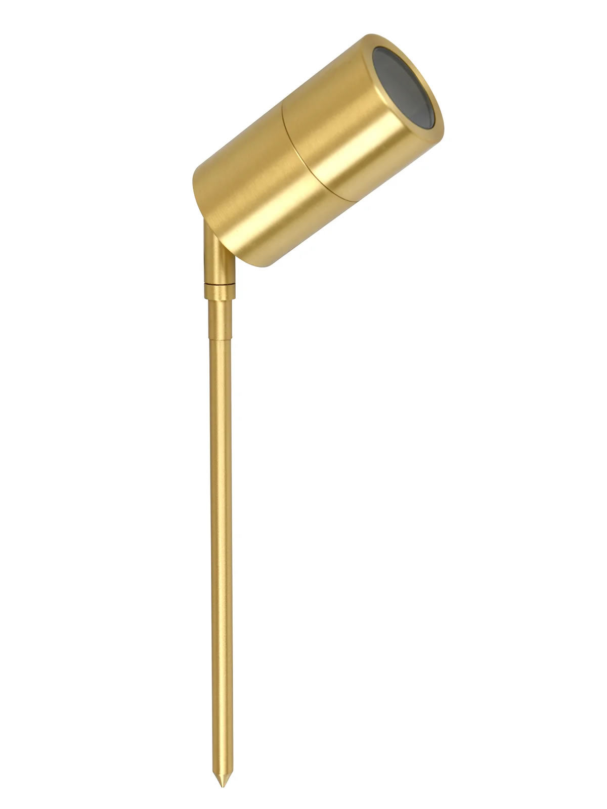 Spike S/Adj 12V Mr16 Solid Polished Brass IP65 L650mm Cable Encl