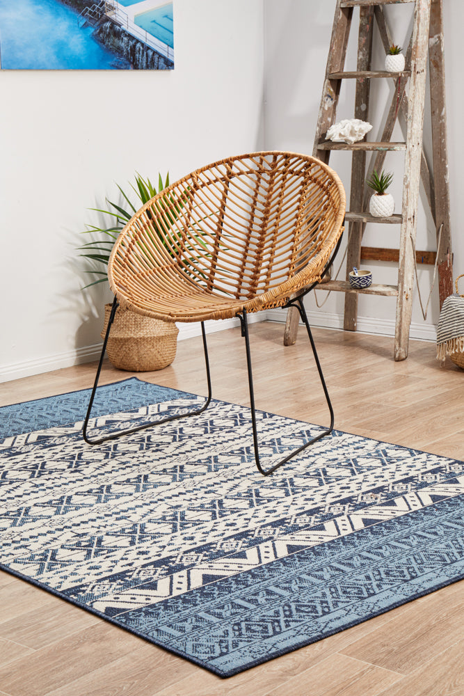 Sheree 3333 White Blue Rug