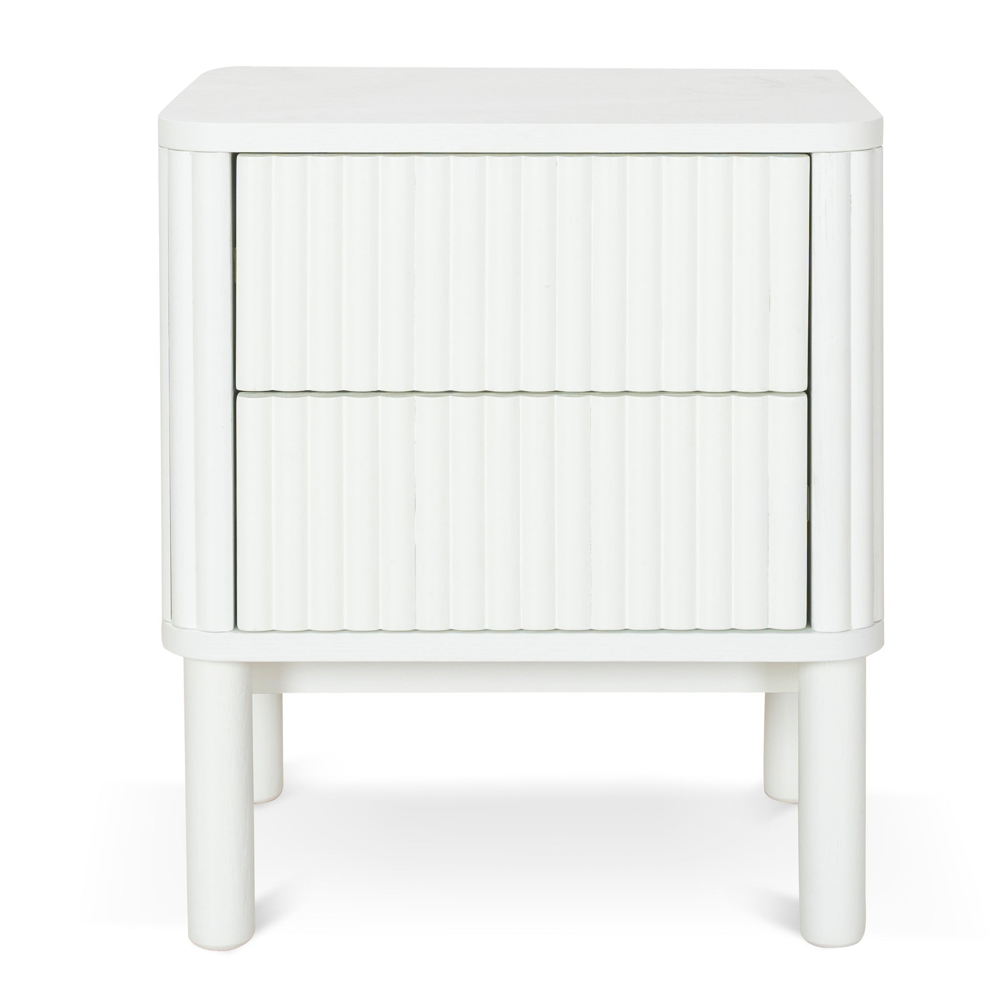 Melita Bedside Table - White