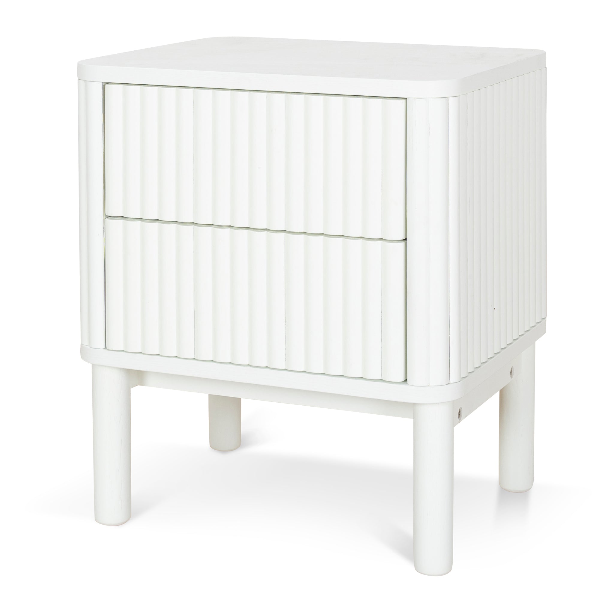 Melita Bedside Table - White