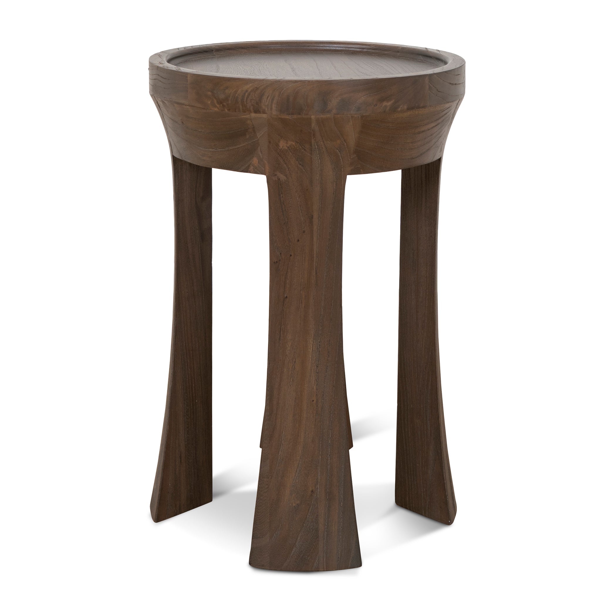 Frodo 34.5cm Round Side Table - Walnut