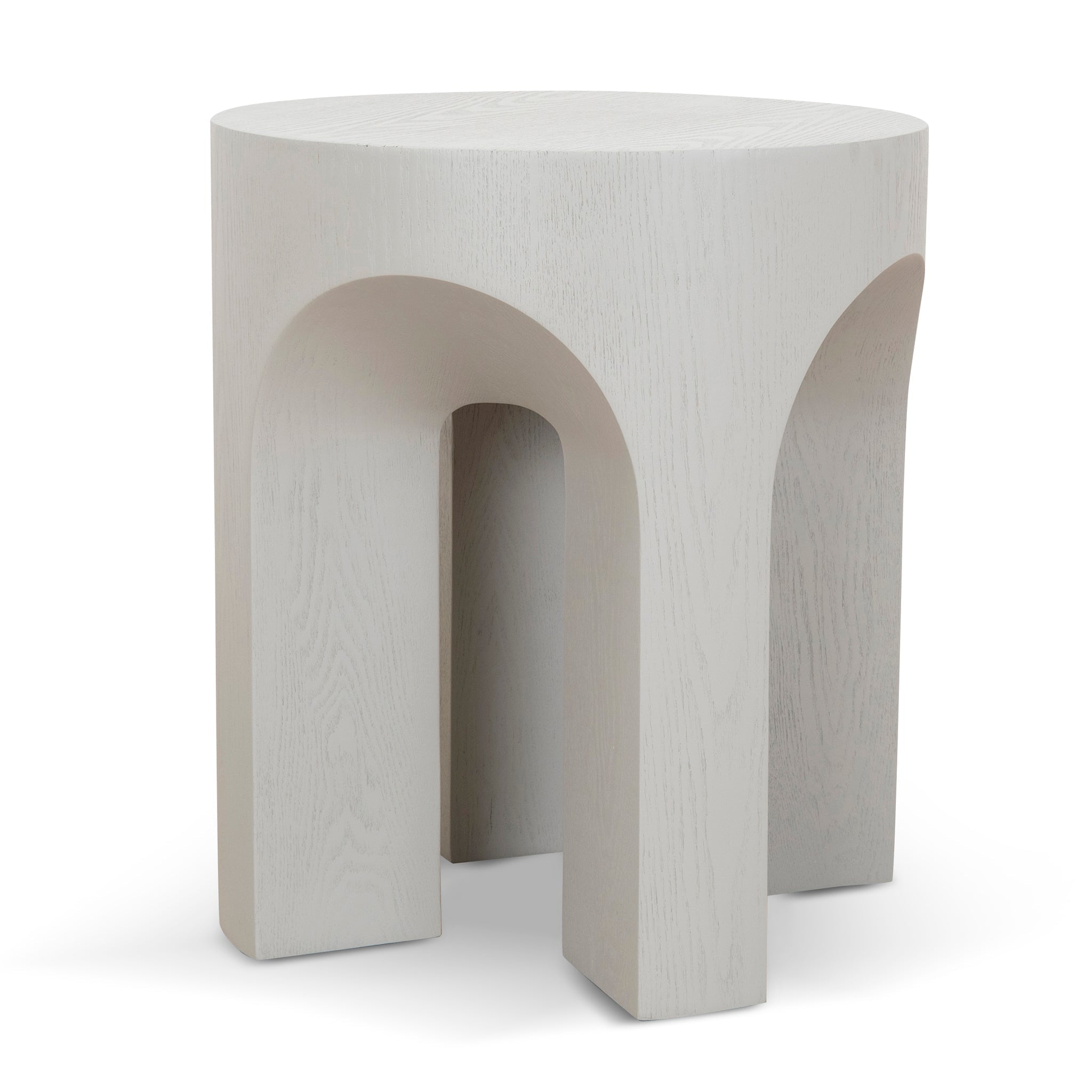 Jozi 49.5cm Round Side Table - Light Grey
