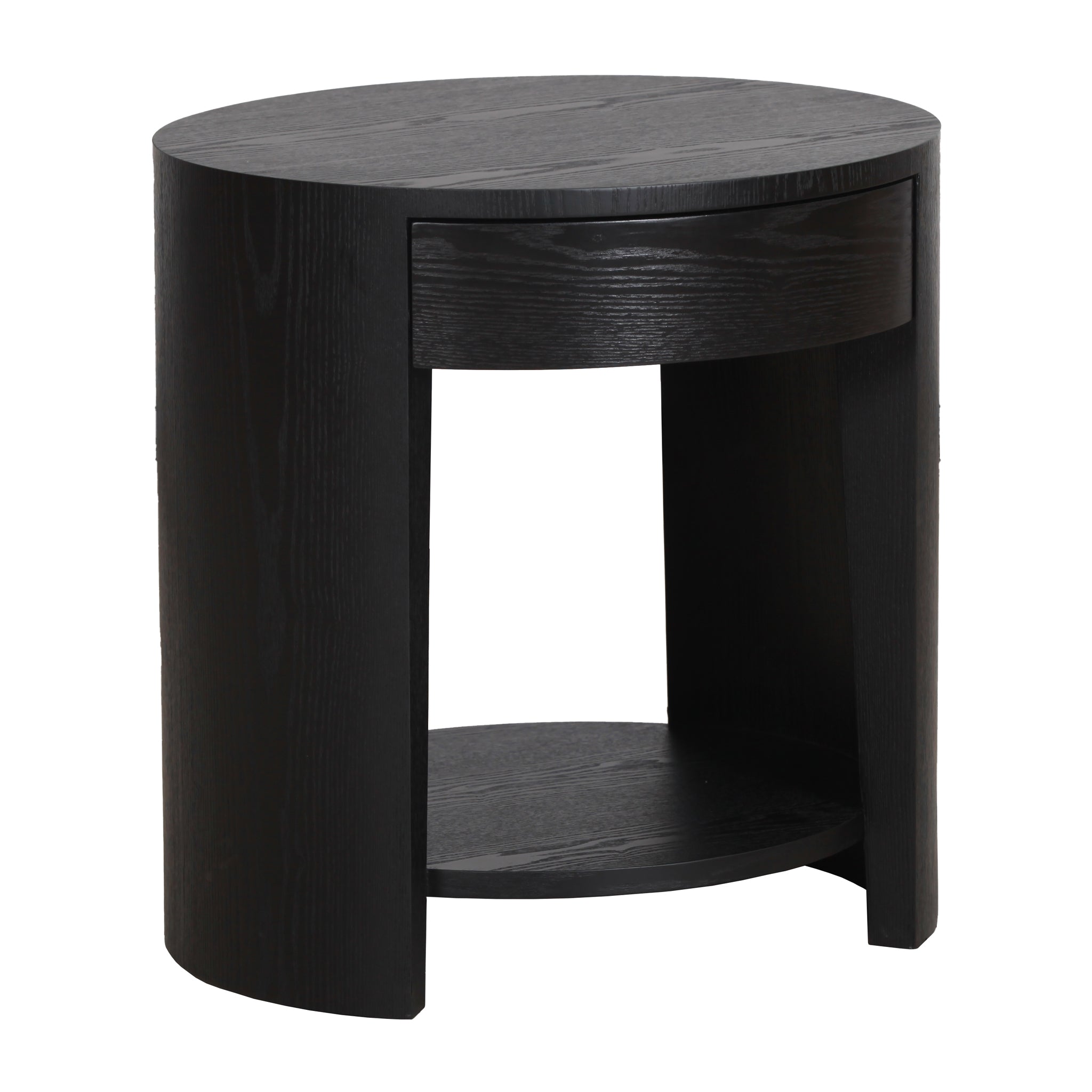 Aliya 55cm Side Table - Full Black