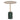Pravina 45cm Brushed Gold Side Table - Green Crystal