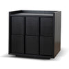 Kobus 50cm Bedside Table - Black
