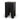 Velour 27cm Square Side Table - Full Black