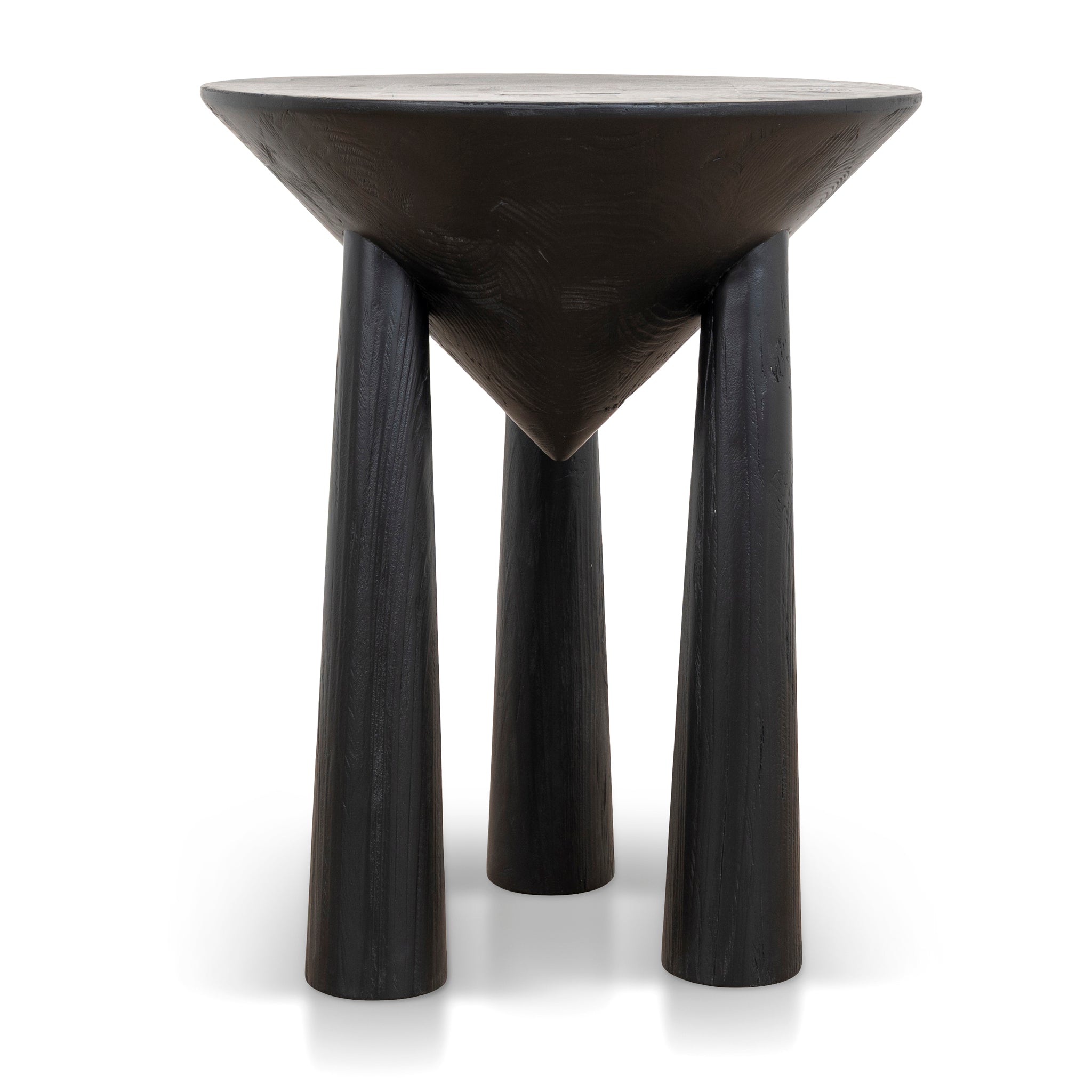Prestige 45cm Round Side Table - Full Black