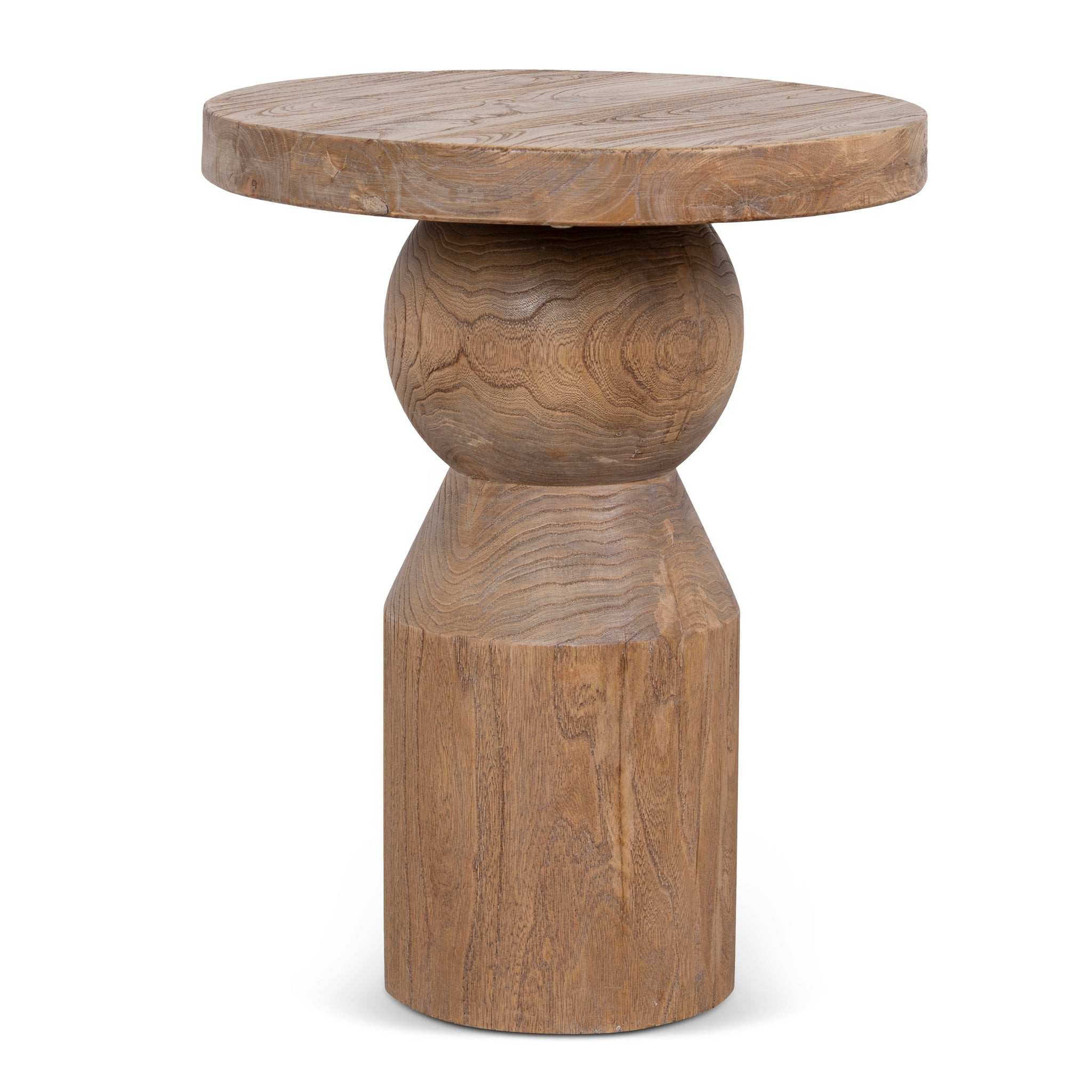 Roslain 40cm Round Side Table - Natural