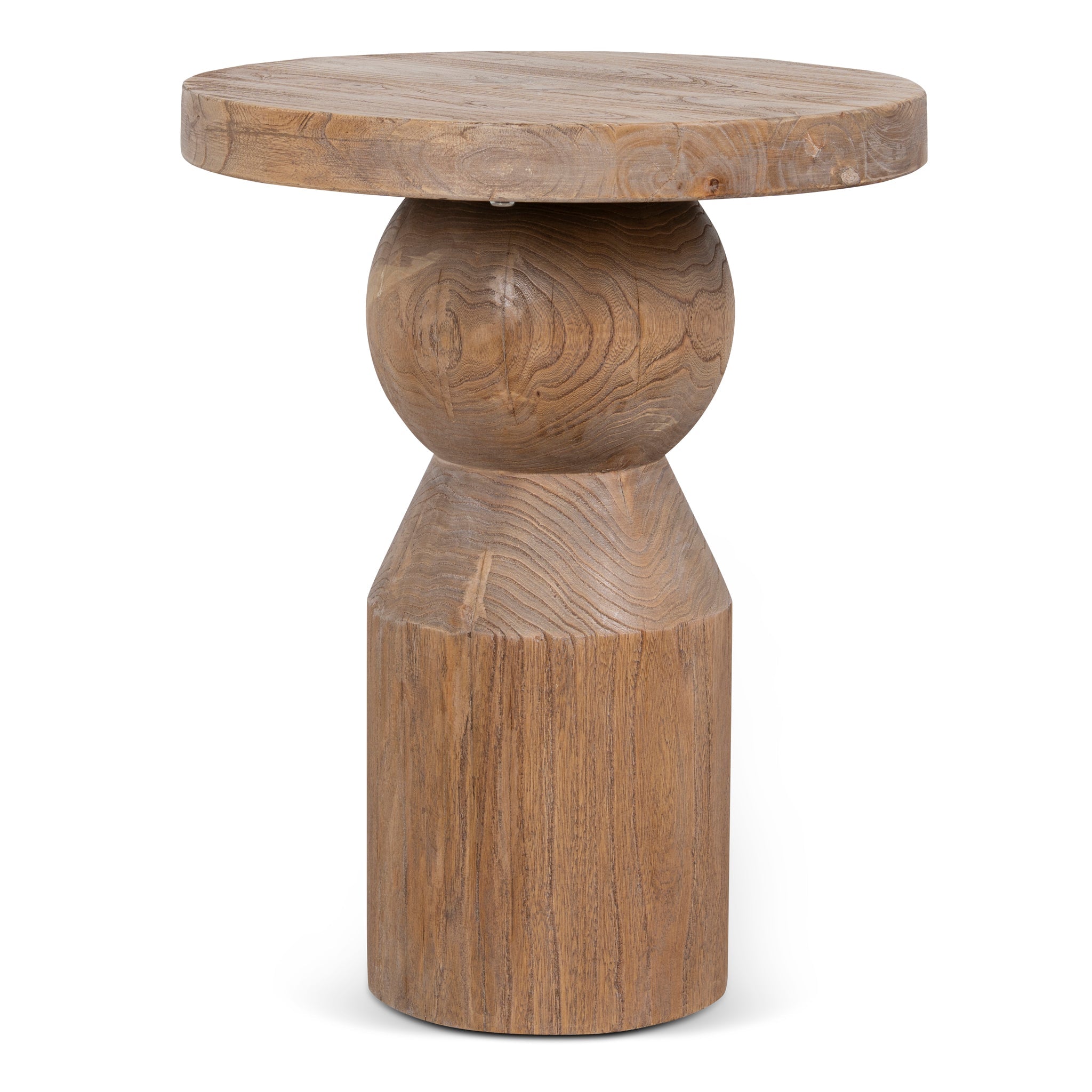Roslain 40cm Round Side Table - Natural