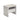 Modesta Glass Top Bedside Table - Warm Grey
