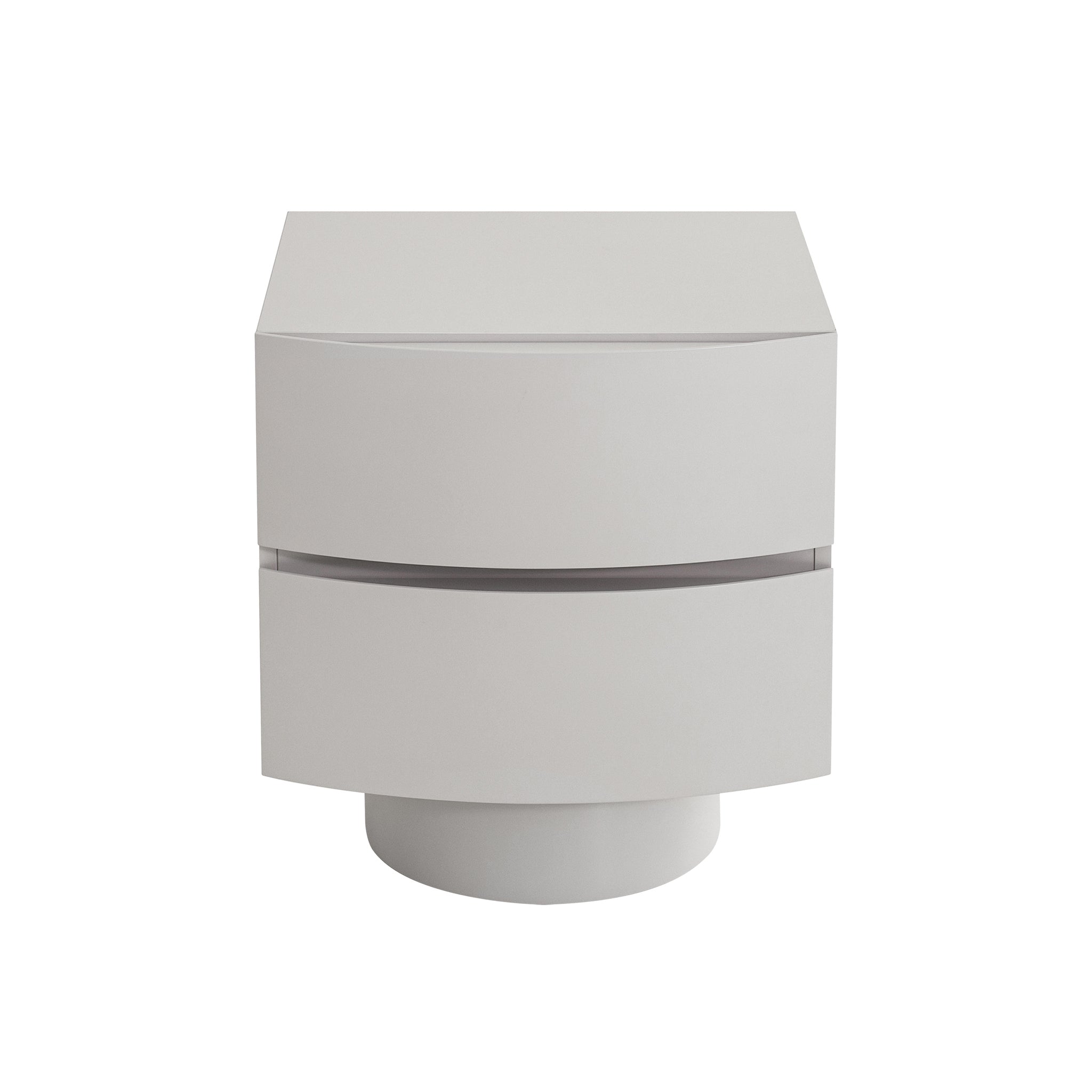 Dorit Bedside Table - Warm Grey