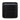 Cube Bedside Table - Full Black
