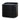 Cube Bedside Table - Full Black