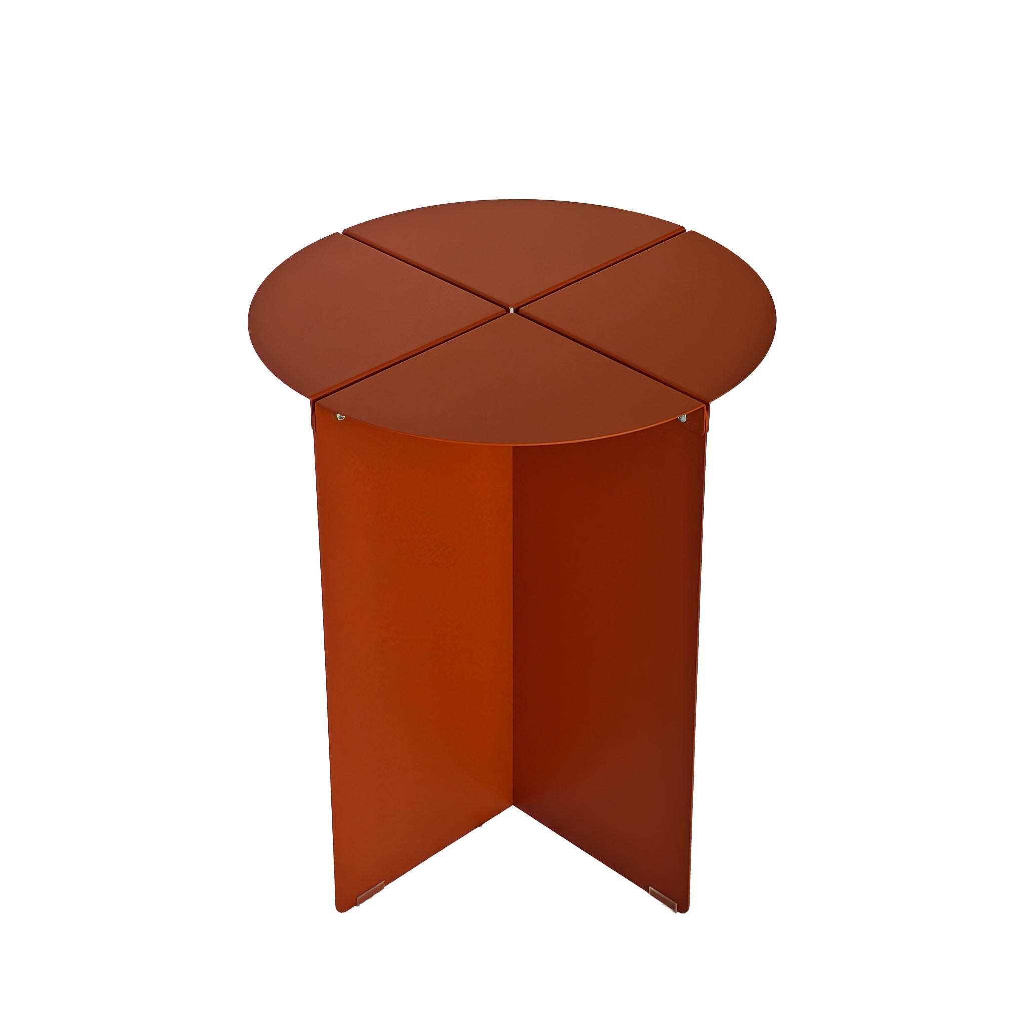 Cintara 38cm Round Side Table - Terracotta