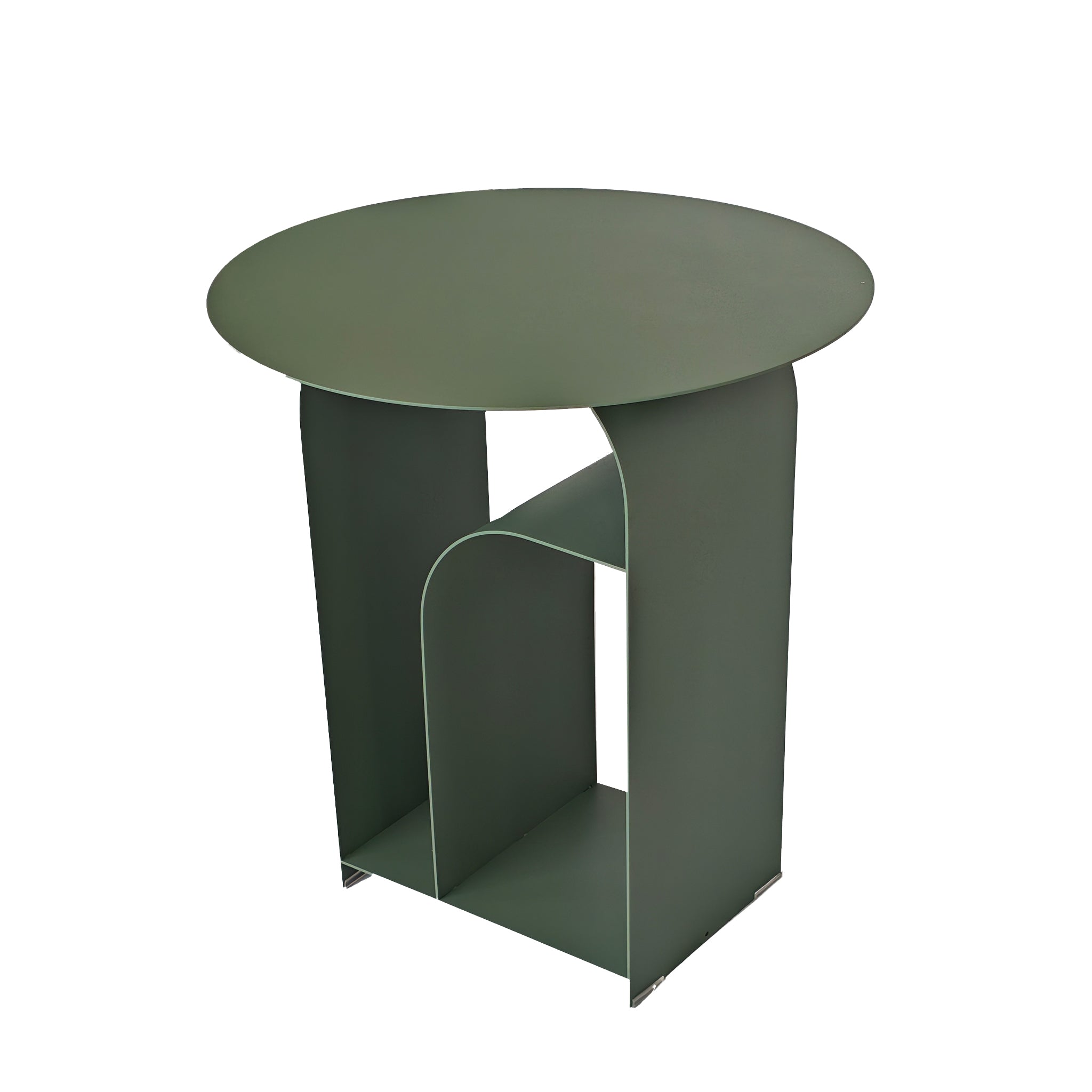 Orrica 38cm Round Side Table - Sage Green