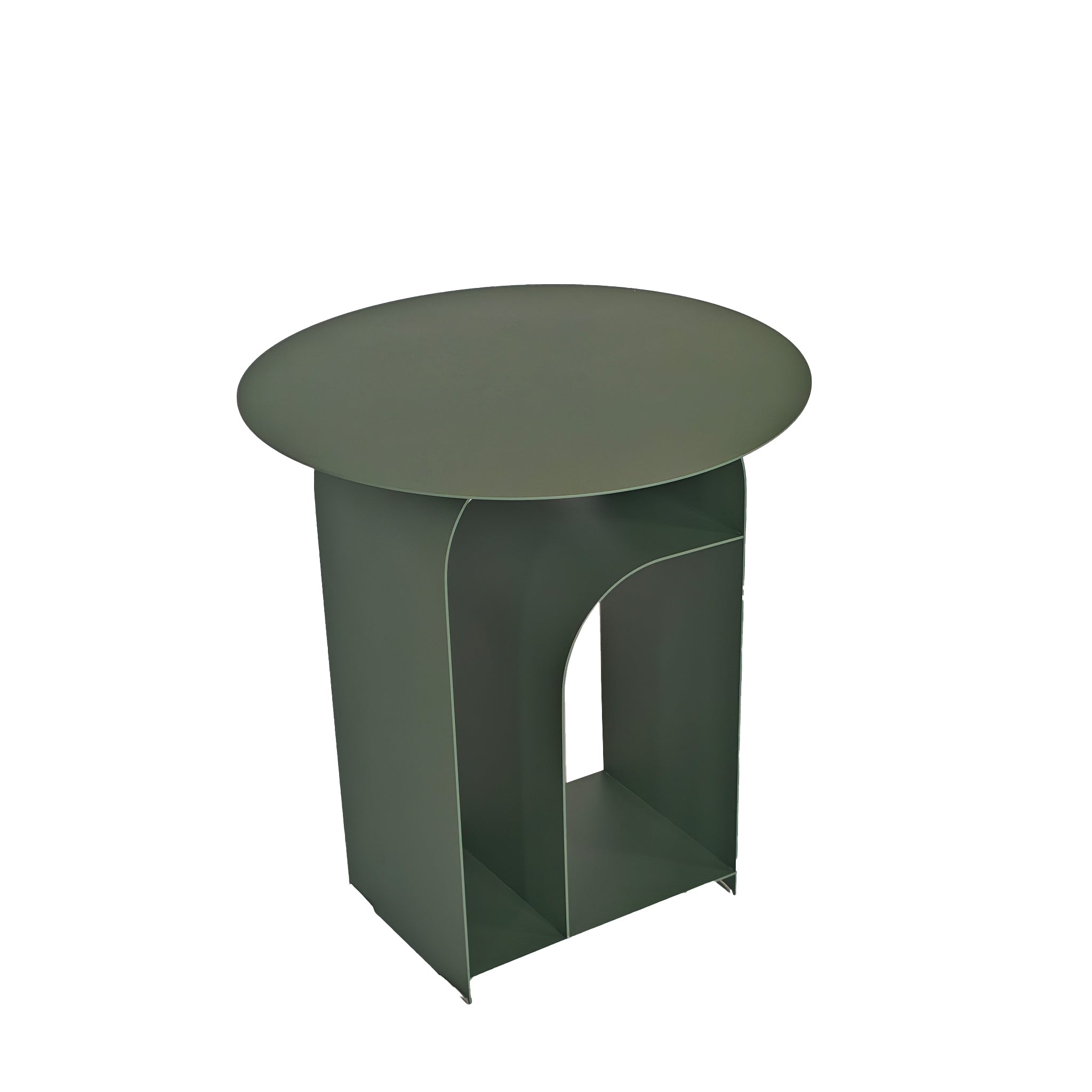 Orrica 38cm Round Side Table - Sage Green