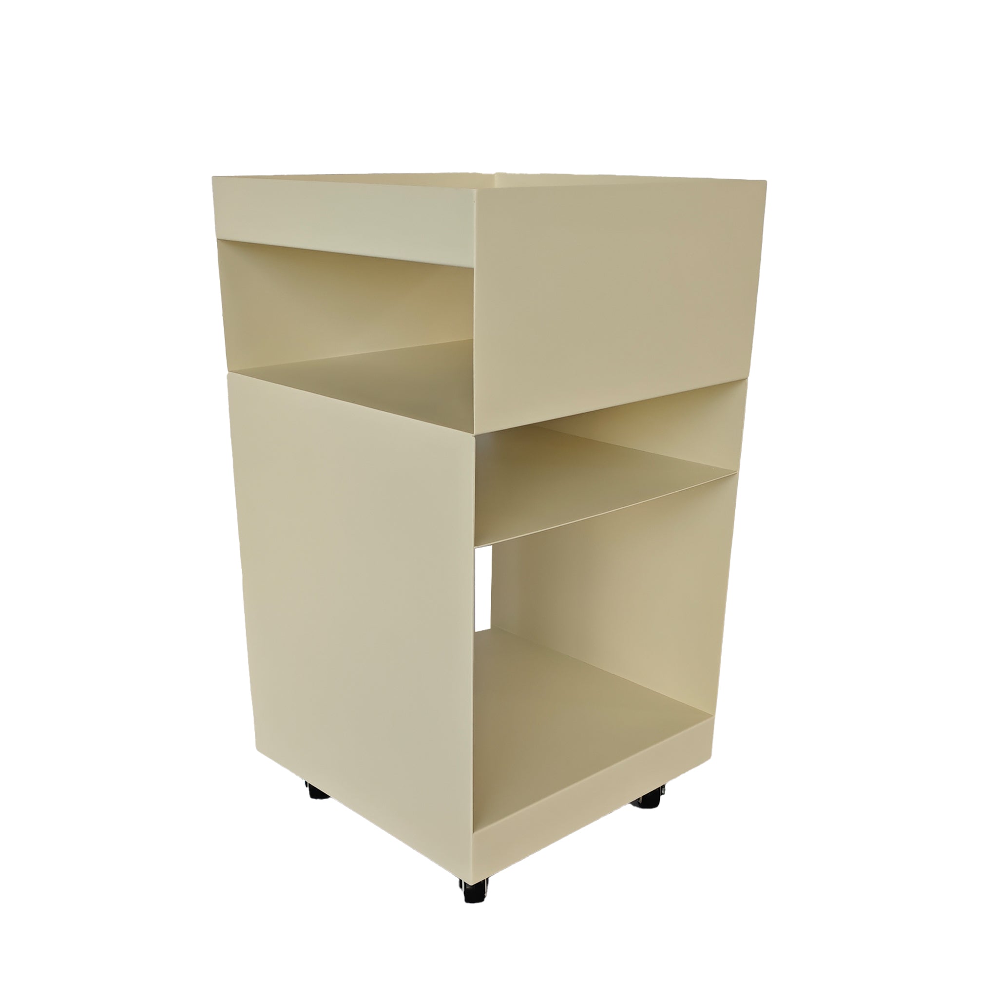 Nolani 35cm Square Side Table - Ivory White