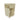 Nolani 35cm Square Side Table - Ivory White
