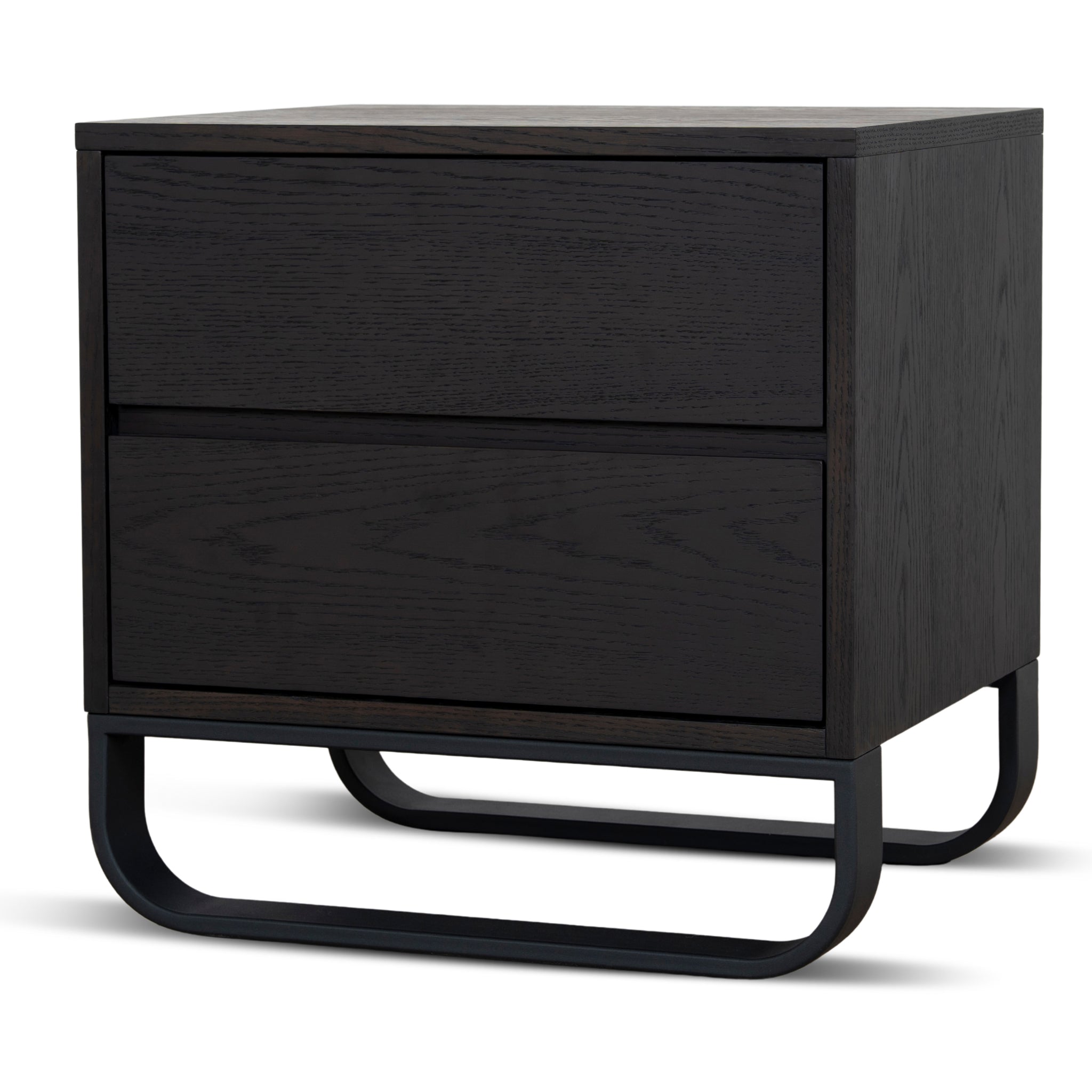 Strado 55cm Bedside Table - Dark Walnut
