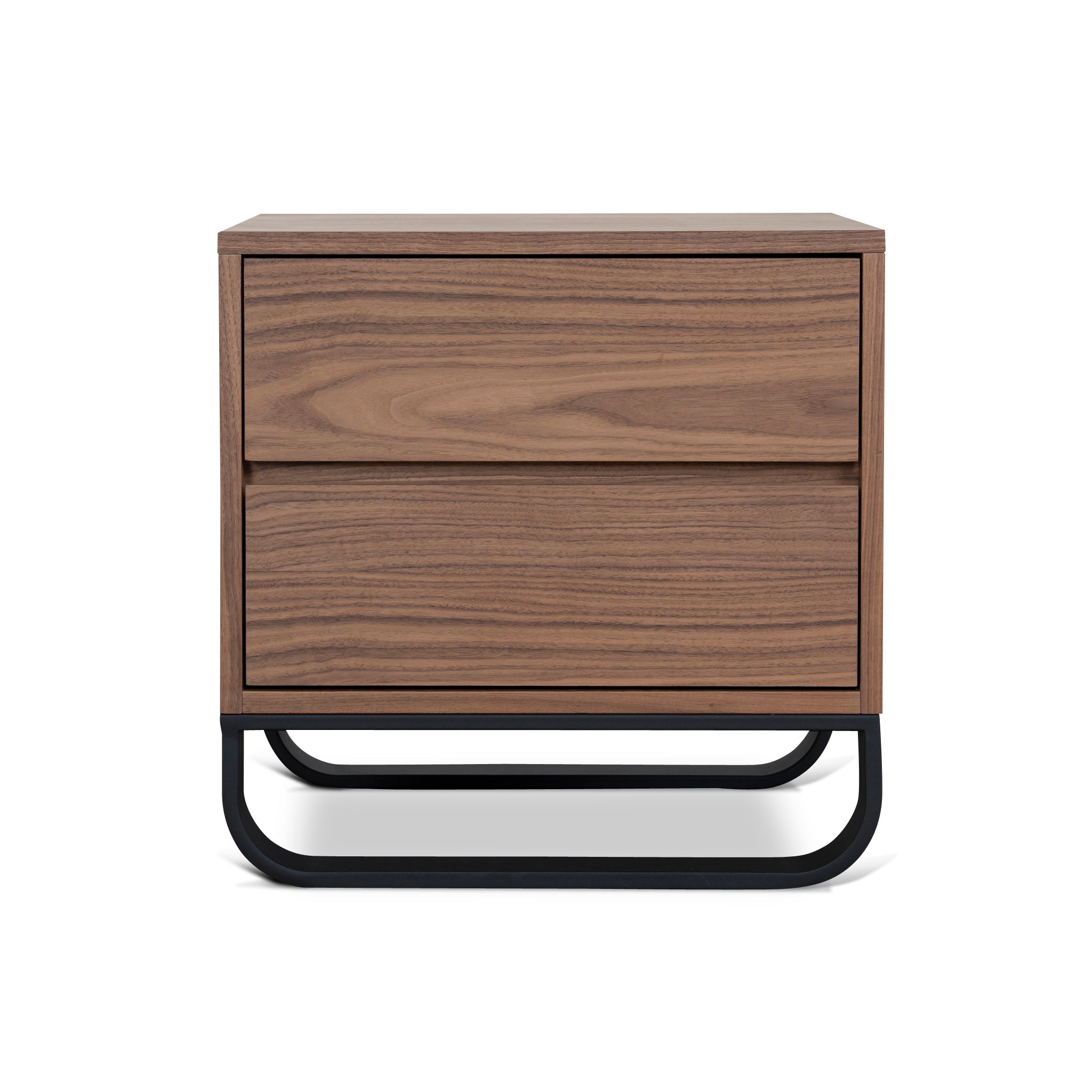 Strado 55cm Bedside Table - Walnut