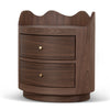 Wina 51cm Bedside Table - Walnut