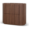 Arnar 60cm Bedside Table - Walnut