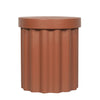 Sovana 40cm Concrete Side Table - Terracotta