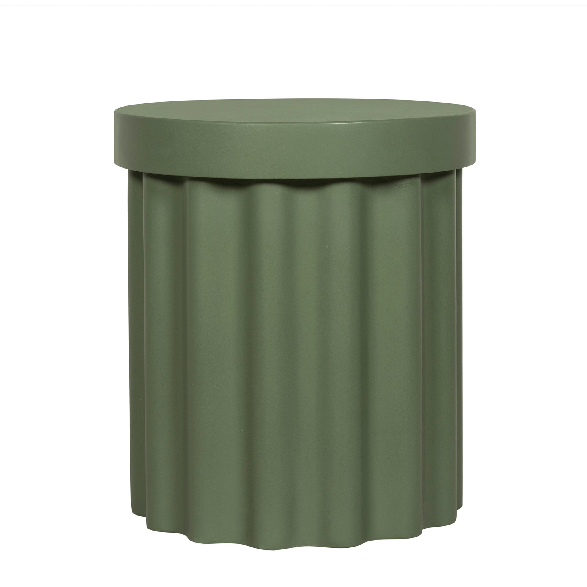 Sovana 40cm Concrete Side Table - Green