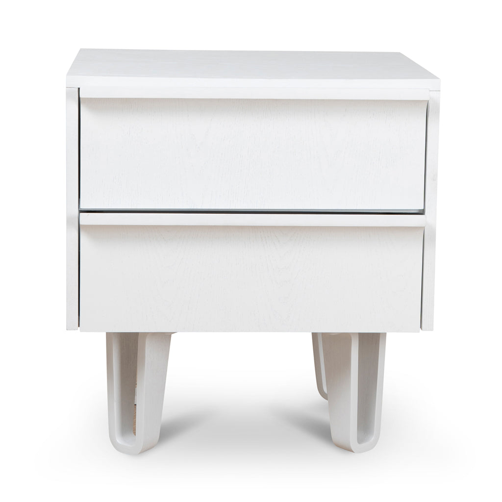 Evans Bedside Table - Full White