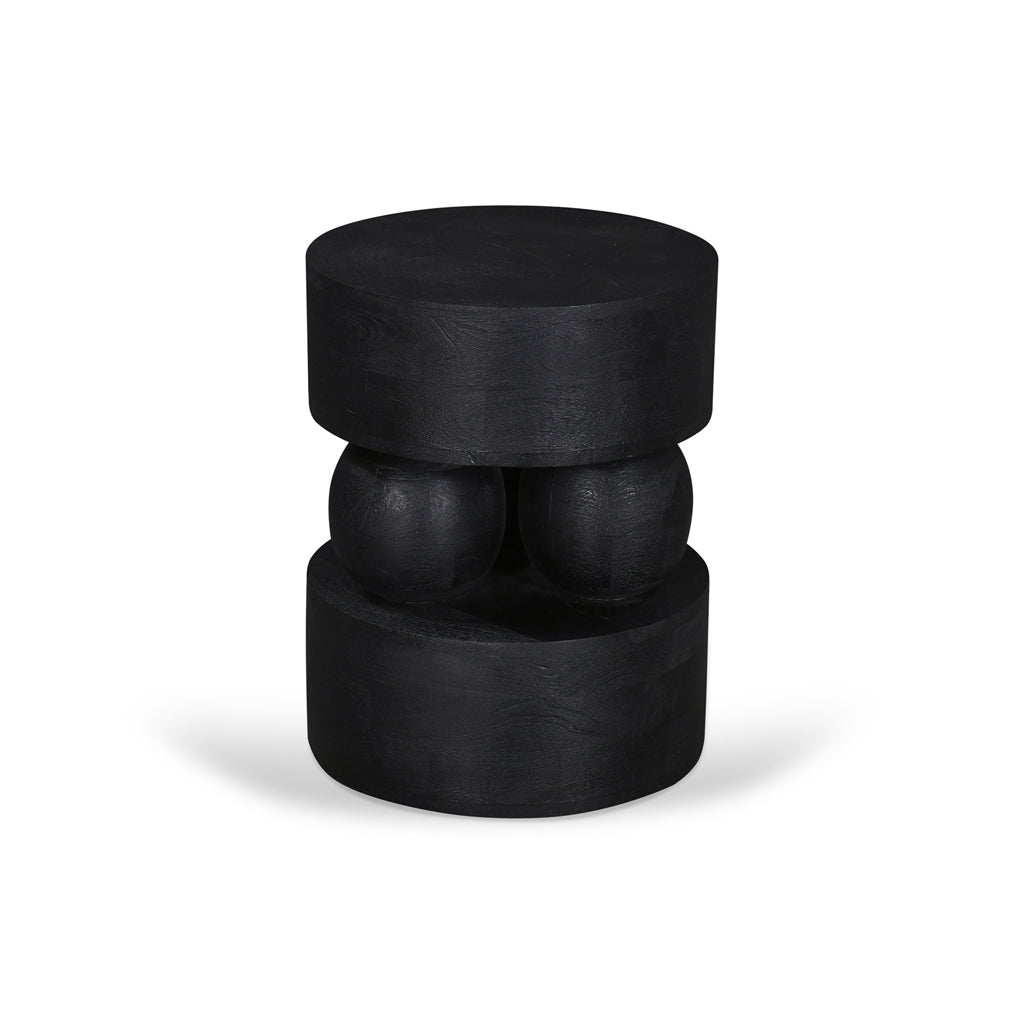 Metody 40cm Round Side Table - Black