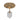Pravina 45cm Brushed Gold Side Table - Carrara Marble