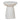 Boris 42cm Fibre Glass Side Table - White