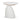 Almas 60cm Fibre Glass Side Table - White
