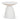 Almas 60cm Fibre Glass Side Table - White