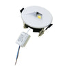 Step Recessed 240V Tri Dim 5W 120 Lm White Eyelid Detachable Round Faceplate IP20 OD 85mm