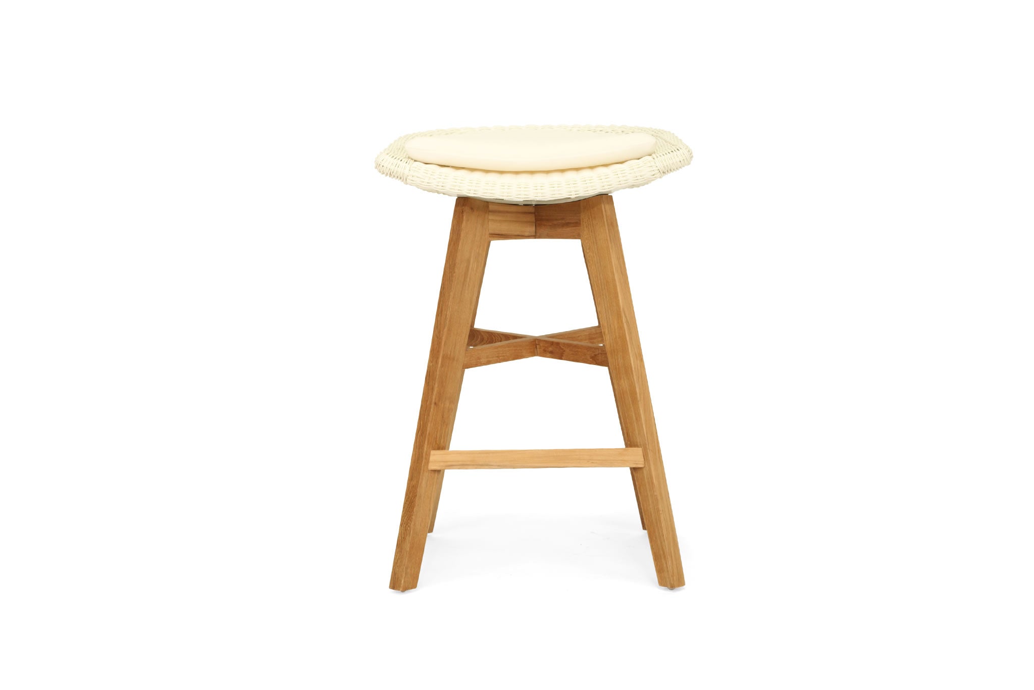 Oceanic Backless Counter Stool - White