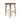 Pasadena Leather Saddle Stool - Black