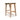 Pasadena Leather Saddle Stool - Olive - Woven