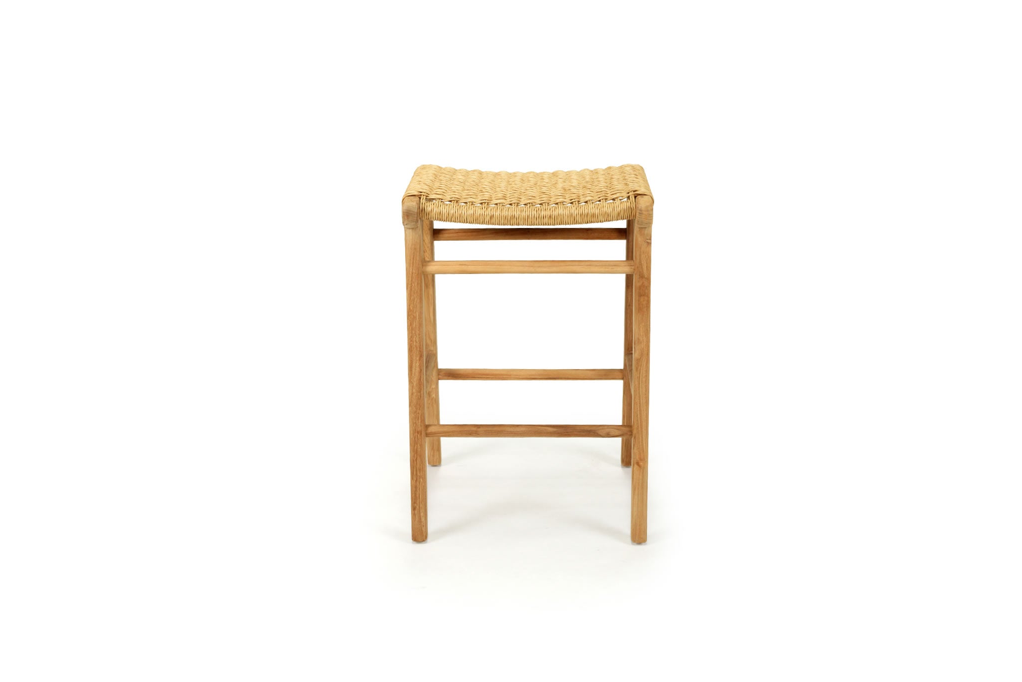 Zen Close Weave Backless Counter Stool - Sand