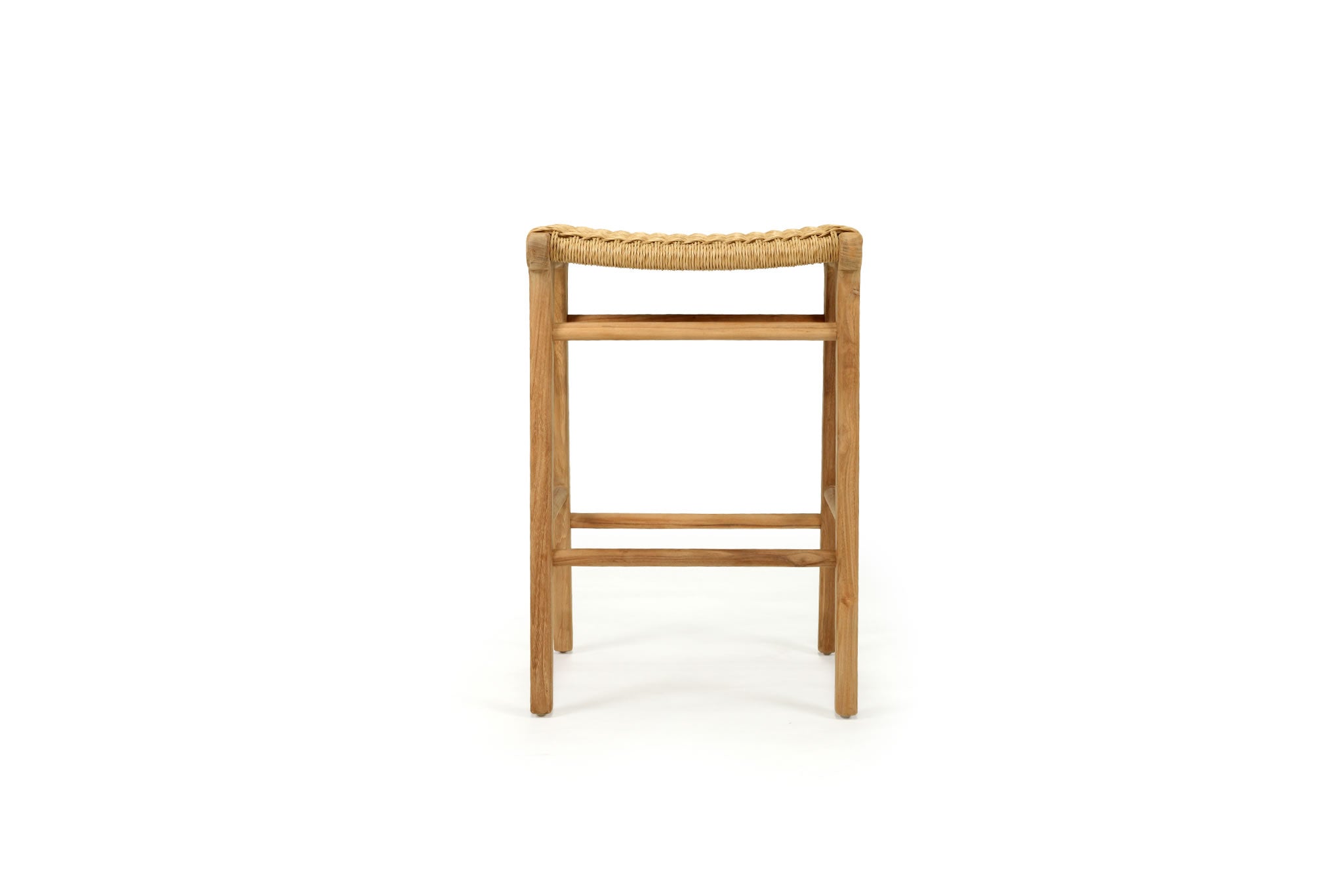 Zen Close Weave Backless Counter Stool - Sand