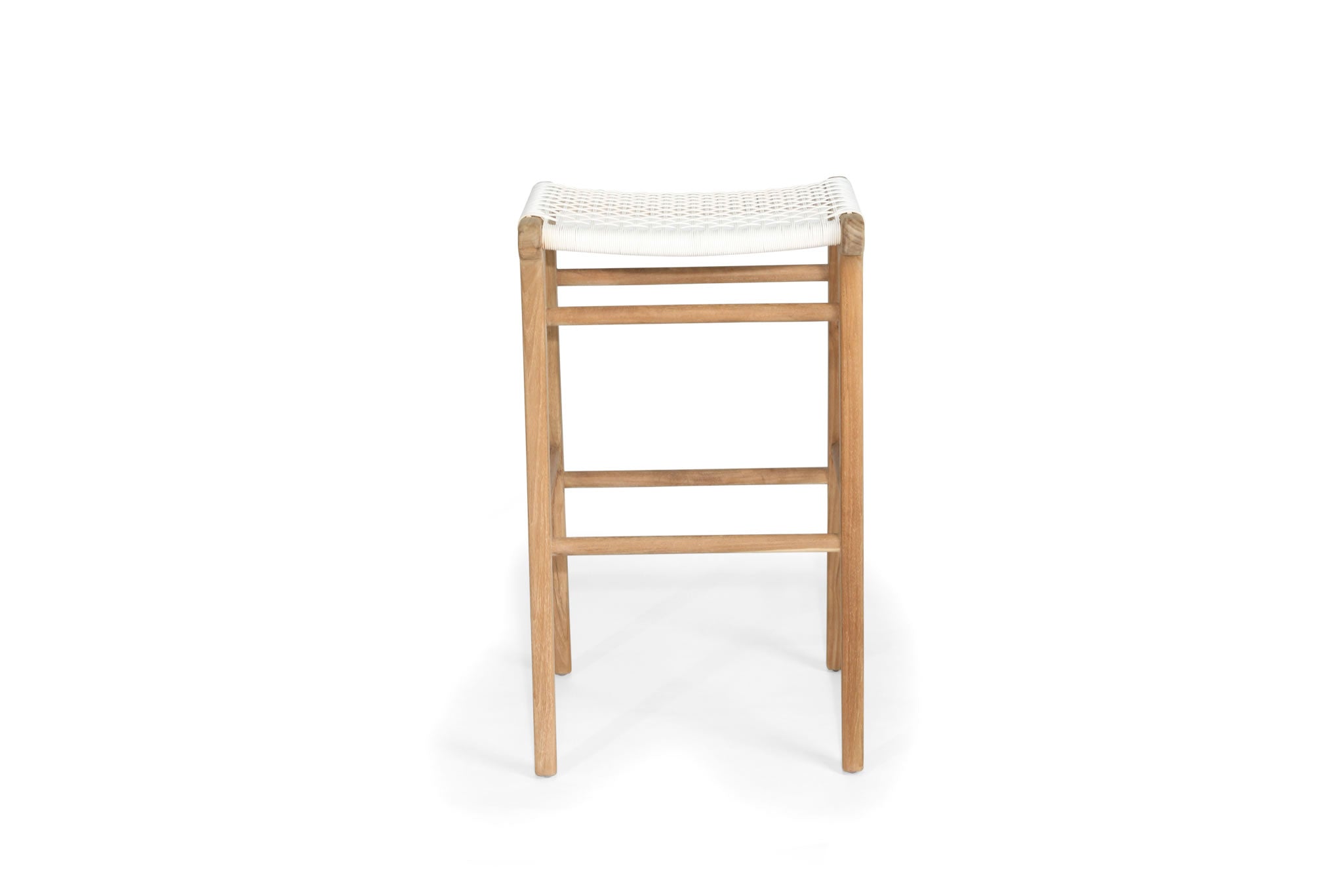 Zen Backless Bar Stool - White