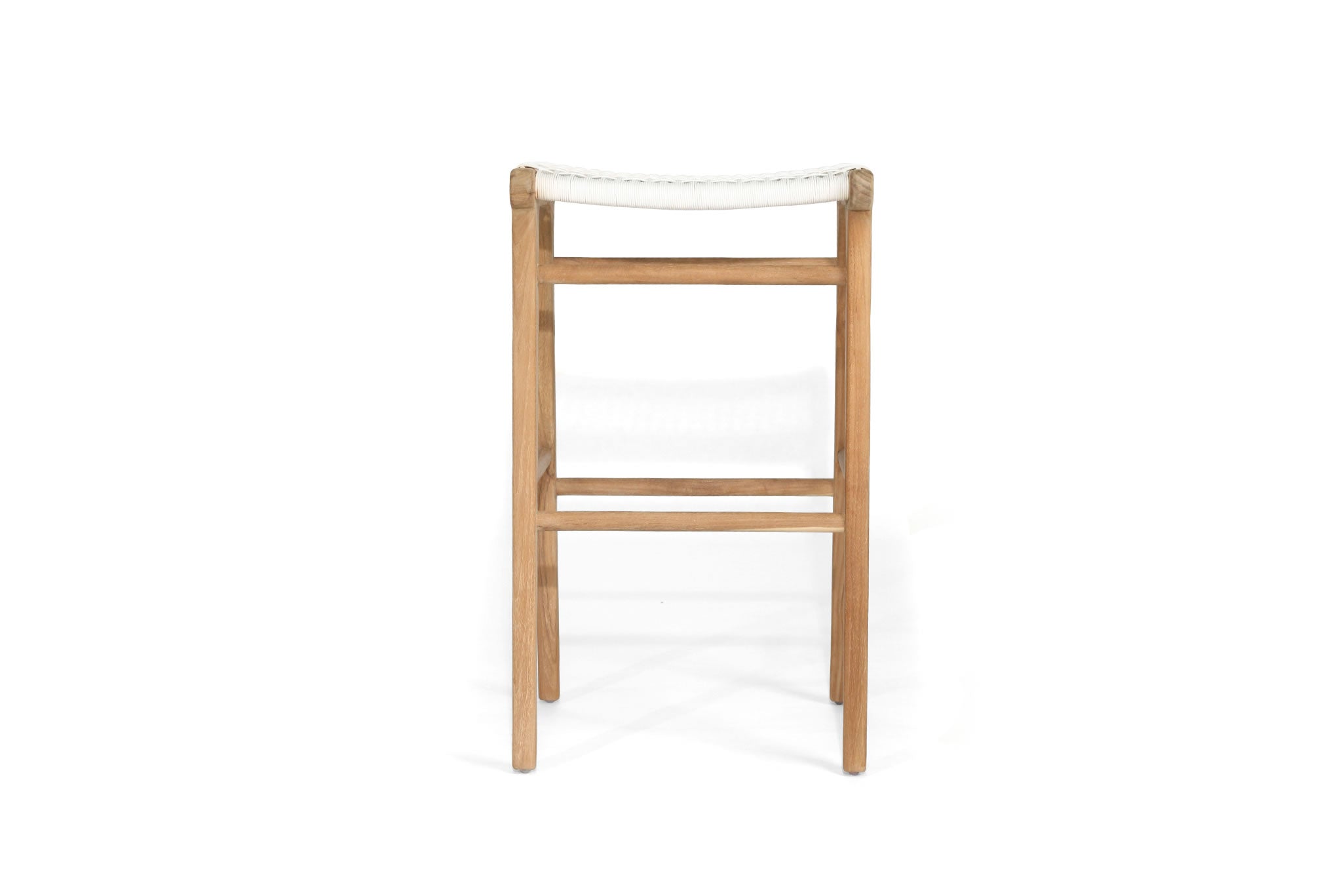Zen Backless Bar Stool - White