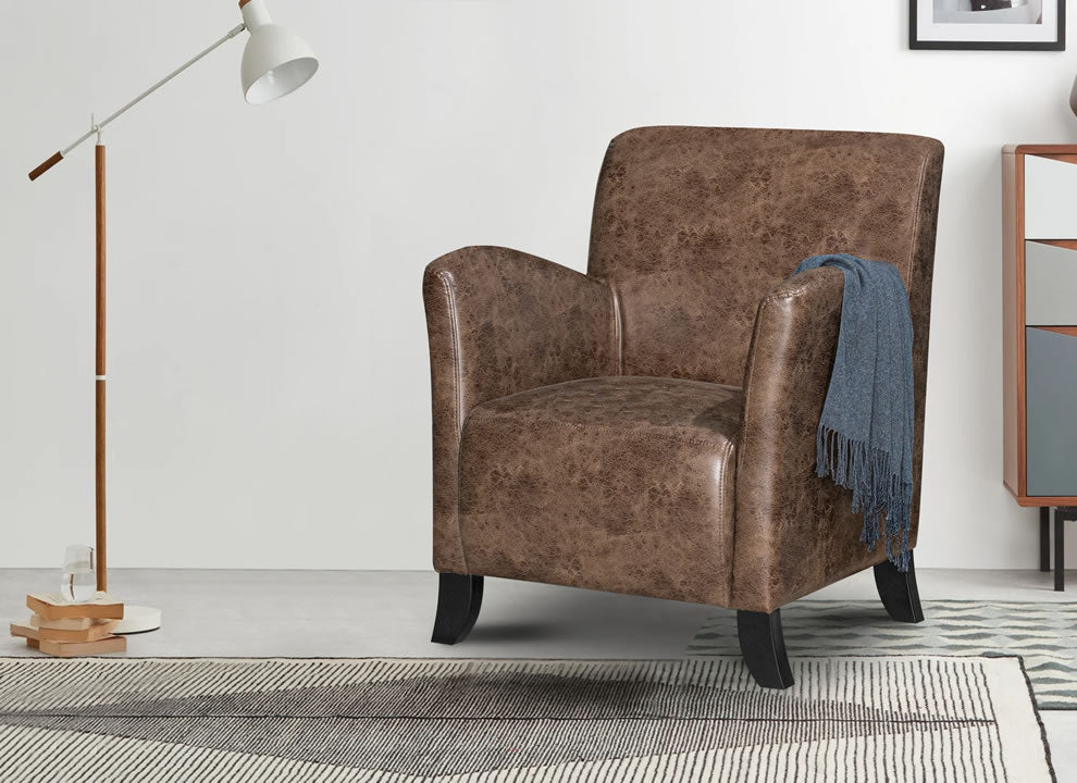 Theona Chair - Tan Faux Leather