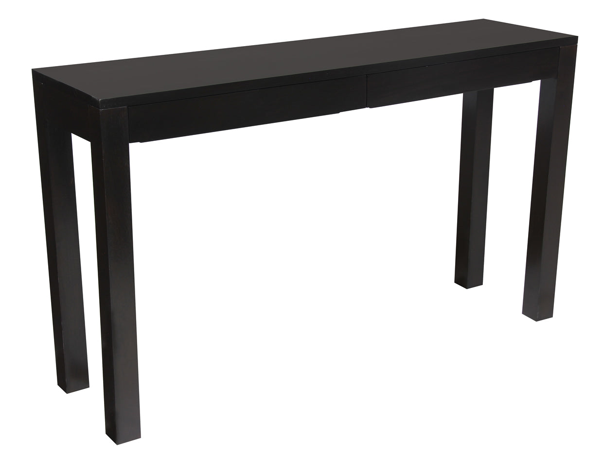Amsterdam 2-Drawer Sofa Table - Chocolate