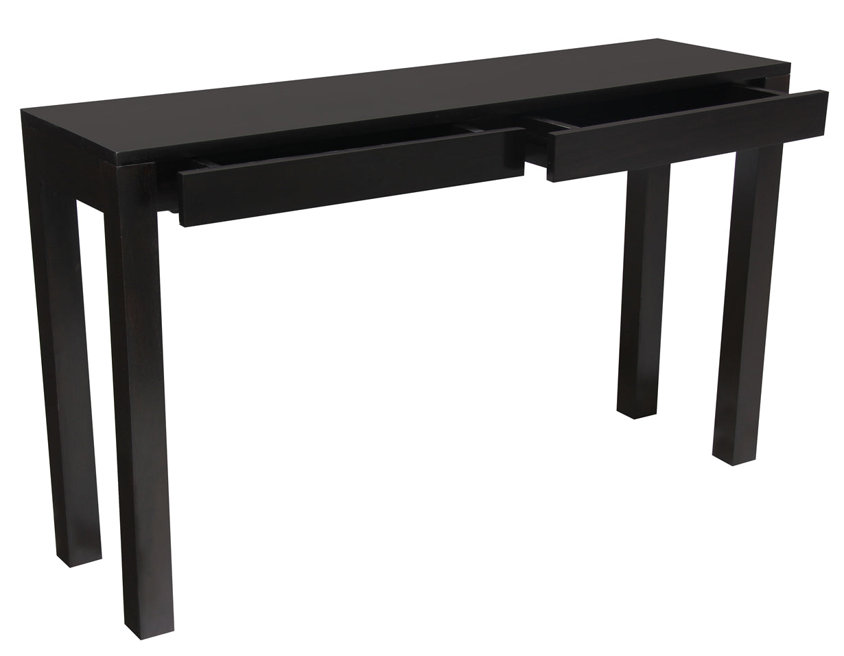 Amsterdam 2-Drawer Sofa Table - Chocolate